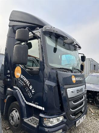 krockskadad bil vrachtwagen DAF LF 180 FA 2019/11