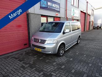 krockskadad bil bedrijf Volkswagen Transporter 2.5 TDI 300 Budgetline DC LET O P MOTOR LOOPT NIET 100% 2004/6