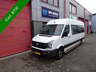 krockskadad bil auto Volkswagen Crafter 35 2.0 TDI L3H2 BM 9 pers maxi rolstoellift airco 2013/11