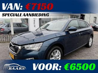 uszkodzony samochody osobowe Skoda Scala 1.0 TSI Ambition 2021/2