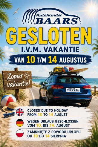 Damaged car Audi  MA 10 AUG T/M VRIJ 14 AUG GESLOTEN IVM VAKANTIE 2026/7