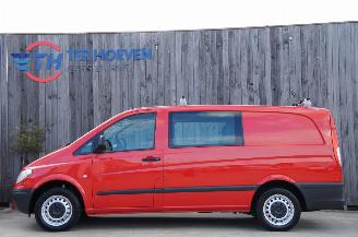 uszkodzony samochody osobowe Mercedes Vito 111 CDi Lang Dubbele Cabine Klima 5-Persoons Trekhaak 85KW Euro 4 2009/4