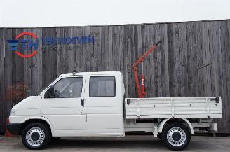 Unfallwagen Volkswagen Transporter T4 2.4 Open Laadbak Dubbele Cabine Trekhaak 57KW 1995/2