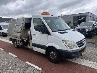krockskadad bil bedrijf Mercedes Sprinter 310 CDI  KIPPER VUILNISWAGEN ZIJLADER!! SPECIALE KIPPER!! KLIMA 2010/6