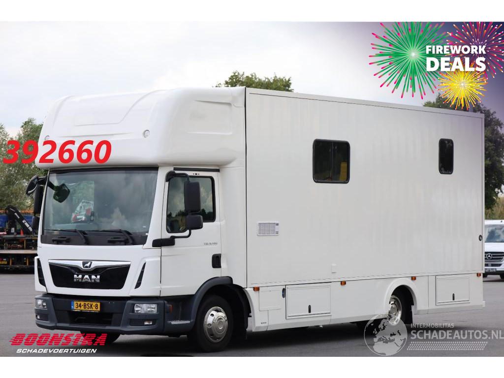 MAN TGL 8.190 Robrise Horsetruck + Camper Camera 61.047 KM!