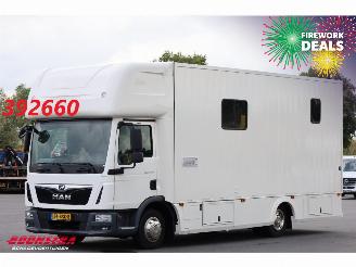 krockskadad bil vrachtwagen MAN TGL 8.190 Robrise Horsetruck + Camper Camera 61.047 KM! 2019/3