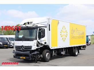 krockskadad bil vrachtwagen Mercedes Antos 2124 Koffer 8.60 Meter!! LBW Euro 6 2017/11