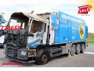 skadebil vrachtwagen MAN TGS 36.480 8X4 MTS Dino 5 12m3 Saugbagger Euro 6 2016/9