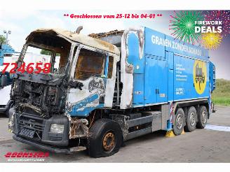 skadebil vrachtwagen MAN TGS 36.480 8X4 MTS Dino 5 12m3 Saugbagger Euro 6 2016/9