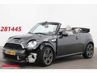krockskadad bil auto Mini Cooper S Cabrio 1.6 Chili Aut. Orig. NL Leder Navi Clima Cruise SHZ 36.483 km! 2014/10