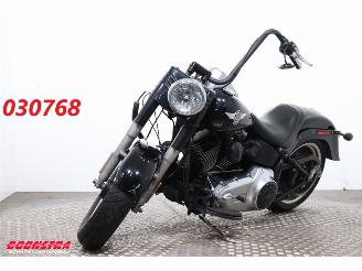 damaged motor cycles Harley-Davidson  FLSTFB Fat Boy Vance & Hines BY 2013 2013/1