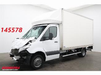 krockskadad bil bedrijf Mercedes Sprinter 516 CDI LBW Bak-Klep Airco Cruise Bluetooth 2021/9