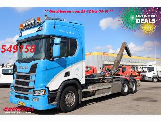 damaged trucks Scania R R500 6X2 Retarder VDL Haakarm Standclima Leder Navi Camera 2019/4