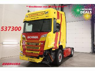 damaged trucks Scania R R520 V8 Alcoa Leder Standairco 2019/3