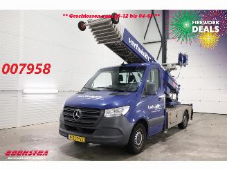Vaurioauto  commercial vehicles Mercedes Sprinter 314 CDI Klaas 29m verhuislift PTO Airco Cruise 2019/2