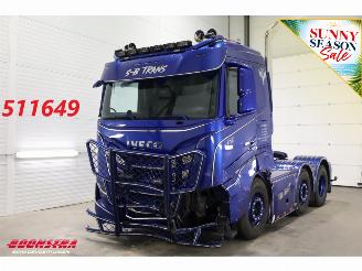 skadebil vrachtwagen Iveco S-way 530 6X2 Full Air ACC Leder Showtruck 67.003 km! 2024/7