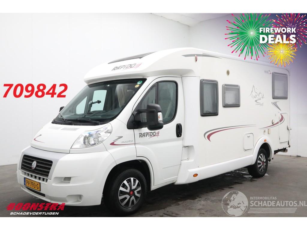 Rapido  643F 2.3 MJ Luifel Solar Fietsendrager Dwarsbed