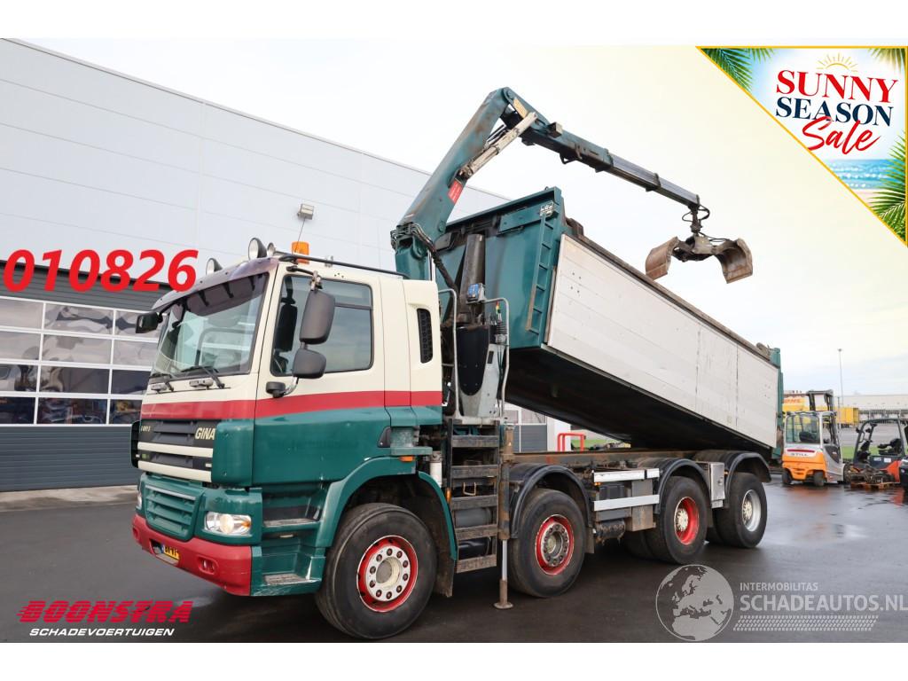 GINAF 4241 S 8X4 Kipper HMF 1643 Z2 Kran Euro 5