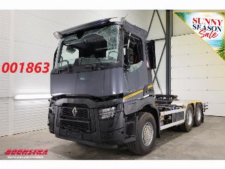 skadebil vrachtwagen Renault  480 ACC 2X PTO Hydrauliek AJK Kip / Schiebe 6X4 144.786 km! 2023/4
