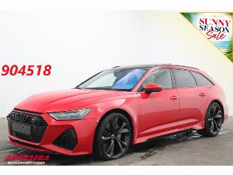krockskadad bil auto Audi Rs6 Avant 4.0 TFSI Quattro Dynamic+ 305kmh Keramik Pano B&O HUD 360° ACC 2022/4