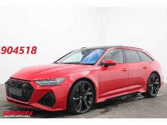 krockskadad bil auto Audi Rs6 Avant 4.0 TFSI Quattro Dynamic+ 305kmh Keramik Pano B&O HUD 360° ACC 2022/4