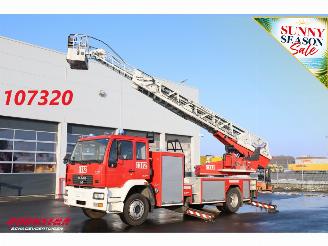 krockskadad bil auto MAN LE 280 Magirus Hubarbeitsbühne Feuerwehr 25m Rettungskorb Euro 3 2003/3
