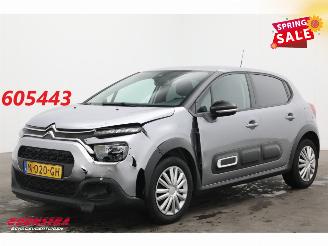 Voiture accidenté Citroën C3 1.2 PureTech Feel Navi Clima Cruise PDC 62.639 km! 2021/10