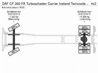 DAF CF 260 FA Turboschaden Carrier Iceland Twincooler LBW 360° Euro 6 picture 34