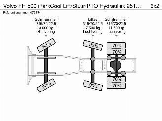 Volvo FH 500 iParkCool Lift/Stuur PTO Hydrauliek 251.047 km! picture 42