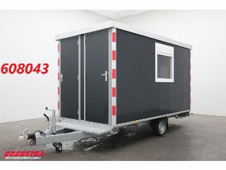 krockskadad bil aanhanger Witteveen  Harmsen Schaftkeet Toilet Snelverkeer 1.350 kg 400x203 NIEUW!! 2025/5