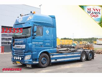 skadebil vrachtwagen DAF XF 480 FAN VDL S-25-6600 Leder Standairco Hydrauliek 6X2 Euro 6 2020/11