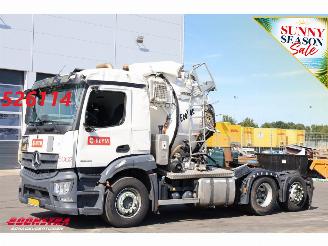 skadebil vrachtwagen Mercedes Actros 2543 LS 6X2 Koks EcoVac Euro 6 124.445 Km!! 2021/11