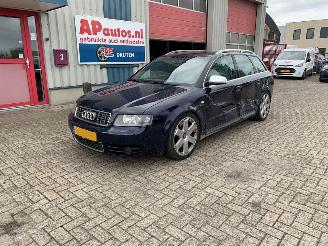 damaged passenger cars Audi S4 4.2 V8 40V 344pk 2003/9
