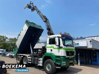 Vaurioauto  trucks MAN TGS 32.400 6X6 Hiab 166Pro Remote Kipper Widespread Euro5 2009/1