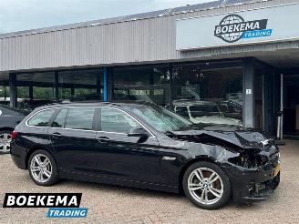 krockskadad bil vrachtwagen BMW 5-serie 518d High Executive Xenon HUD Keyless Climate Cruise PDC Trekh. 2017/2