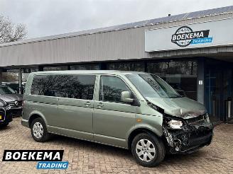 krockskadad bil bedrijf Volkswagen Transporter 2.5 TDI 340 DC 5-Pers 174PK DSG Leer Navi Airco Cruise PDC Trekh. 2007/9