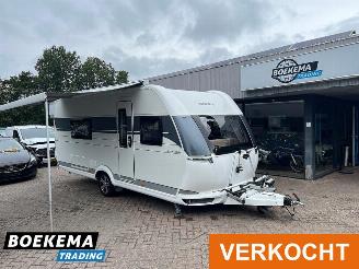 skadebil caravan Hobby  540 WLU Excelent Enkele Bedden Airco Mover Luivel 2021/3