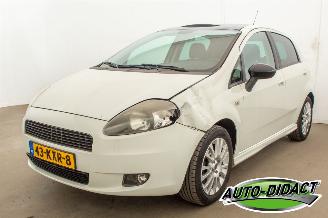 krockskadad bil auto Fiat Grande Punto 1.4 Elek dak NeroBianco 2009/12