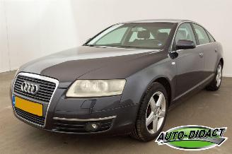 krockskadad bil auto Audi A6 2.4 Pro Line Automaat Clima Leder 2008/9