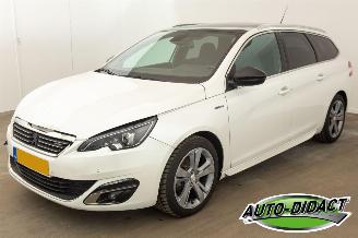 krockskadad bil auto Peugeot 308 1.2 PureTech GT-line Pano Clima Navi Blue Lease 2017/4