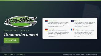 Audi  export / douane / tenaamstelling tarief picture 2
