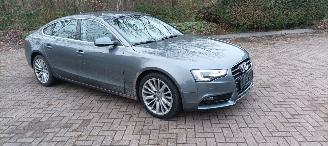 Unfallwagen Audi A5 A5-Sportback 2.0-TDI Automatik Navi Xenon Led Climatecontrol CruiseControl Stoelverwarming Lichtautomaat Regensensor Trekhaak Parkeersensoren 18-inch Audi velgen 2016/2