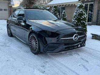 krockskadad bil auto Mercedes C-klasse 180 AMG LINE PANO NIGHT CAMERA LED 2022/10