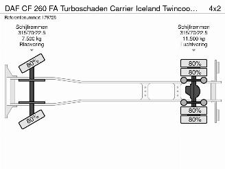 DAF CF 260 FA Turboschaden Carrier Iceland Twincooler LBW 360° Euro 6 picture 34