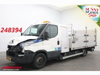 skadebil bedrijf Iveco Daily 35S14 CNG Hi-Matic Pritsche LBW Luftfederung Camera 125.553km 2018/11